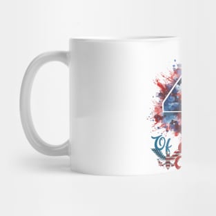 Colorful 4th of July Celebration: Eagle, Flags, and Festive Spirit Mug